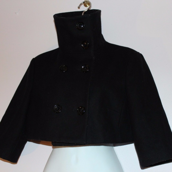 United Colors Of Benetton Jackets & Blazers - SOLD United Colors of Bennetton black fashion wool